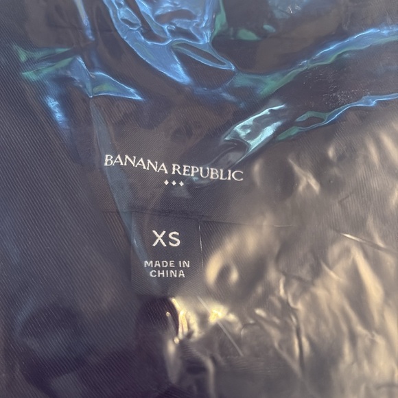 NWT Banana Republic Black Johnny-Collar Shirt Size XS - Picture 5 of 6